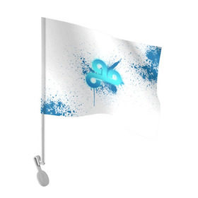 Флаг для автомобиля с принтом cs:go - Cloud9 (White collection) в Санкт-Петербурге, 100% полиэстер | Размер: 30*21 см | 0x000000123 | cloud9 | cs go | white | кс го