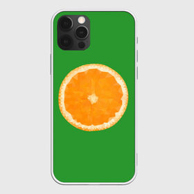 Чехол для iPhone 12 Pro Max с принтом Низкополигональный апельсин в Санкт-Петербурге, Силикон |  | lowpoly | polygonal | апельсин | зеленый | оранджевый | полигон | полигональный | полигоны | яркий