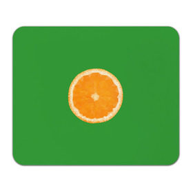 Коврик прямоугольный с принтом Низкополигональный апельсин в Санкт-Петербурге, натуральный каучук | размер 230 х 185 мм; запечатка лицевой стороны | Тематика изображения на принте: lowpoly | polygonal | апельсин | зеленый | оранджевый | полигон | полигональный | полигоны | яркий