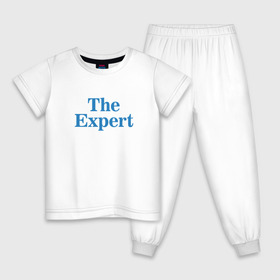Детская пижама хлопок с принтом Эксперт в Санкт-Петербурге, 100% хлопок |  брюки и футболка прямого кроя, без карманов, на брюках мягкая резинка на поясе и по низу штанин
 | the expert | президент | сша | эксперт