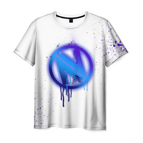 Мужская футболка 3D с принтом cs:go - EnVyUs (White collection) в Санкт-Петербурге, 100% полиэфир | прямой крой, круглый вырез горловины, длина до линии бедер | 0x000000123 | cs go | envyus | white | кс го | энви