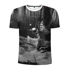 Мужская футболка 3D спортивная с принтом Курьер 1 в Санкт-Петербурге, 100% полиэстер с улучшенными характеристиками | приталенный силуэт, круглая горловина, широкие плечи, сужается к линии бедра | reminor | курьер | мультфильм