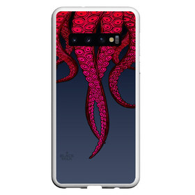 Чехол для Samsung Galaxy S10 с принтом Щупальцы Осьминога в Санкт-Петербурге, Силикон | Область печати: задняя сторона чехла, без боковых панелей | Тематика изображения на принте: кальмар | осьминог | щупальца