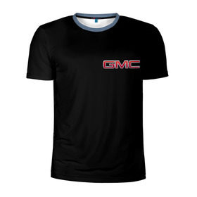 Мужская футболка 3D спортивная с принтом GMC в Санкт-Петербурге, 100% полиэстер с улучшенными характеристиками | приталенный силуэт, круглая горловина, широкие плечи, сужается к линии бедра | gmc | дженерал моторс | логотип | машина