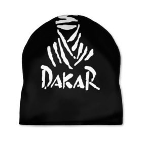 Шапка 3D с принтом Dakar в Санкт-Петербурге, 100% полиэстер | универсальный размер, печать по всей поверхности изделия | Тематика изображения на принте: dakar | desert | logo | race | rally | sign | гонки | дакар | знак | логотип | пустыня | ралли