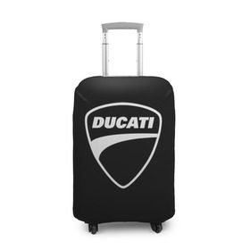 Чехол для чемодана 3D с принтом Ducati в Санкт-Петербурге, 86% полиэфир, 14% спандекс | двустороннее нанесение принта, прорези для ручек и колес | авто | дукати | марка | машина