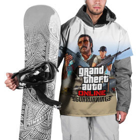 Накидка на куртку 3D с принтом GTA Online: GUNRUNNING в Санкт-Петербурге, 100% полиэстер |  | auto | grand | gta | gta5 | rockstar | theft | гта | рокстар