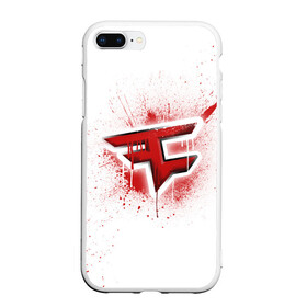 Чехол для iPhone 7Plus/8 Plus матовый с принтом csgo - FaZe clan (White collection) в Санкт-Петербурге, Силикон | Область печати: задняя сторона чехла, без боковых панелей | cs go | faze | white | кс го | фейз