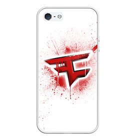 Чехол для iPhone 5/5S матовый с принтом csgo - FaZe clan (White collection) в Санкт-Петербурге, Силикон | Область печати: задняя сторона чехла, без боковых панелей | cs go | faze | white | кс го | фейз