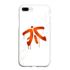 Чехол для iPhone 7Plus/8 Plus матовый с принтом csgo - Fnatic (White collection) в Санкт-Петербурге, Силикон | Область печати: задняя сторона чехла, без боковых панелей | cs go | fnatic | кс го | фнатик