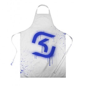 Фартук 3D с принтом cs:go - SK Gaming (White collection) в Санкт-Петербурге, 100% полиэстер | общий размер — 65 х 85 см, ширина нагрудника — 26 см, горловина — 53 см, длина завязок — 54 см, общий обхват в поясе — 173 см. Принт на завязках и на горловине наносится с двух сторон, на основной части фартука — только с внешней стороны | 0x000000123 | cs go | sk | white | кс го