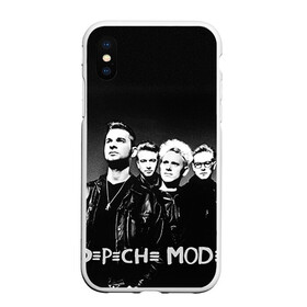 Чехол для iPhone XS Max матовый с принтом Depeche mode в Санкт-Петербурге, Силикон | Область печати: задняя сторона чехла, без боковых панелей | Тематика изображения на принте: альтернативный рок | вестник моды | винс кларк | депеш мод | депешмод | дэйв гаан | индастриал рок | мартин гор | синти поп | электроник рок | энди флетчер