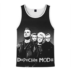 Мужская майка 3D с принтом Depeche mode в Санкт-Петербурге, 100% полиэстер | круглая горловина, приталенный силуэт, длина до линии бедра. Пройма и горловина окантованы тонкой бейкой | Тематика изображения на принте: альтернативный рок | вестник моды | винс кларк | депеш мод | депешмод | дэйв гаан | индастриал рок | мартин гор | синти поп | электроник рок | энди флетчер