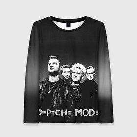 Женский лонгслив 3D с принтом Depeche mode в Санкт-Петербурге, 100% полиэстер | длинные рукава, круглый вырез горловины, полуприлегающий силуэт | альтернативный рок | вестник моды | винс кларк | депеш мод | депешмод | дэйв гаан | индастриал рок | мартин гор | синти поп | электроник рок | энди флетчер