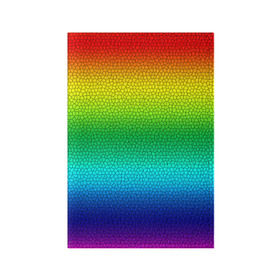 Обложка для паспорта матовая кожа с принтом Радуга (Витражный Градиент) в Санкт-Петербурге, натуральная матовая кожа | размер 19,3 х 13,7 см; прозрачные пластиковые крепления | Тематика изображения на принте: gradient | rainbow | витраж | градиент | радуга