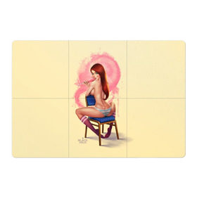 Магнитный плакат 3Х2 с принтом Pin Up Pop Art Girl в Санкт-Петербурге, Полимерный материал с магнитным слоем | 6 деталей размером 9*9 см | comics | girl | lollipop | pin up | pop art | арт | девочка | дизайн | конфетка | лолита | милая | мода | пафос | поп арт | сосательная | стиль | чупа чупс