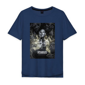 Мужская футболка хлопок Oversize с принтом Мейвезер Флойд 6 в Санкт-Петербурге, 100% хлопок | свободный крой, круглый ворот, “спинка” длиннее передней части | Тематика изображения на принте: 