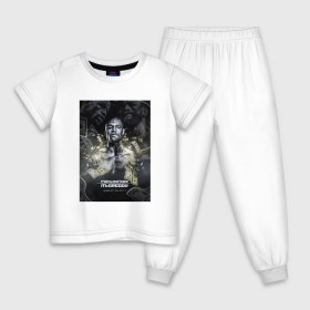 Детская пижама хлопок с принтом Мейвезер Флойд 6 в Санкт-Петербурге, 100% хлопок |  брюки и футболка прямого кроя, без карманов, на брюках мягкая резинка на поясе и по низу штанин
 | 