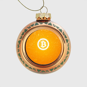 Стеклянный ёлочный шар с принтом Bitcoin - Биткоин в Санкт-Петербурге, Стекло | Диаметр: 80 мм | bitcoin | ethereum | litecoin | биткоин | интернет | крипта | криптовалюта | лайткоин | майнинг | технологии | эфир