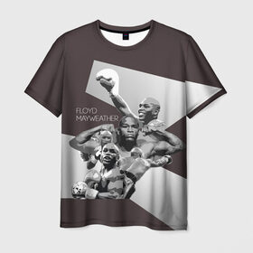 Мужская футболка 3D с принтом Мейвезер Флойд 14 в Санкт-Петербурге, 100% полиэфир | прямой крой, круглый вырез горловины, длина до линии бедер | floyd mayweather | floyd sinclair | ibf | wba | wbc | wbo | бокс. | мейвезер флойд | флойд синклер