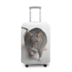 Чехол для чемодана 3D с принтом Крыса в Санкт-Петербурге, 86% полиэфир, 14% спандекс | двустороннее нанесение принта, прорези для ручек и колес | животные | крыса | мышка | мышь