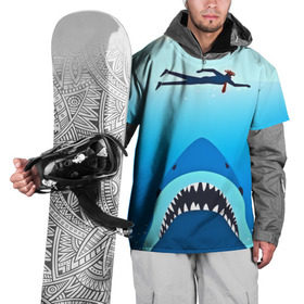 Накидка на куртку 3D с принтом Акула в Санкт-Петербурге, 100% полиэстер |  | Тематика изображения на принте: 3d | акула | арт | животные | море | плавание | природа | рыбы | спорт | хищники
