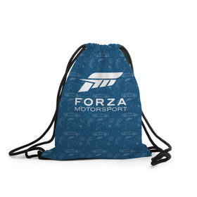 Рюкзак-мешок 3D с принтом Forza Motorsport в Санкт-Петербурге, 100% полиэстер | плотность ткани — 200 г/м2, размер — 35 х 45 см; лямки — толстые шнурки, застежка на шнуровке, без карманов и подкладки | car | crew | dirt | flatout | grid | need | nfs | race | speed | гонки | машина | скорость