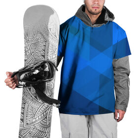 Накидка на куртку 3D с принтом blue texsture в Санкт-Петербурге, 100% полиэстер |  | Тематика изображения на принте: abstraction | абстракция | геометрия | грани | линии | полигоны | сочетания | треугольники