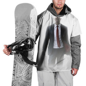 Накидка на куртку 3D с принтом Hitman в тумане в Санкт-Петербурге, 100% полиэстер |  | Тематика изображения на принте: 