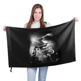 Флаг 3D с принтом The Rasmus 3 в Санкт-Петербурге, 100% полиэстер | плотность ткани — 95 г/м2, размер — 67 х 109 см. Принт наносится с одной стороны | rasmus | the rasmus | расмус