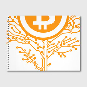 Альбом для рисования с принтом Bitcoin Tree - Дерево Биткоин в Санкт-Петербурге, 100% бумага
 | матовая бумага, плотность 200 мг. | Тематика изображения на принте: bitcoin | blockchain | tree | биткоин | блокчейн | валюта | деньги | дерево | крипто | криптовалюта | майнинг | технологии
