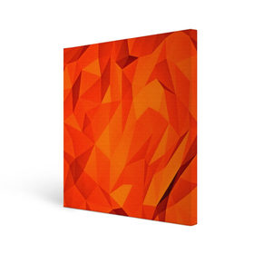 Холст квадратный с принтом Orange geometry в Санкт-Петербурге, 100% ПВХ |  | Тематика изображения на принте: abstraction | абстракция | геометрия | грани | линии | полигоны | сочетания | текстура | треугольники