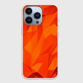 Чехол для iPhone 13 Pro с принтом Orange geometry в Санкт-Петербурге,  |  | abstraction | абстракция | геометрия | грани | линии | полигоны | сочетания | текстура | треугольники