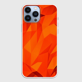 Чехол для iPhone 13 Pro Max с принтом Orange geometry в Санкт-Петербурге,  |  | abstraction | абстракция | геометрия | грани | линии | полигоны | сочетания | текстура | треугольники