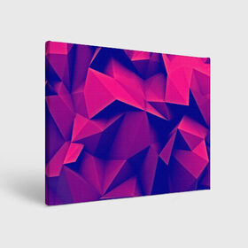 Холст прямоугольный с принтом Violet polygon в Санкт-Петербурге, 100% ПВХ |  | 3d | abstraction | абстракция | геометрия | грани | линии | полигоны | розовый | сочетания | текстура | треугольники | фиолетовый