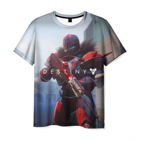 Мужская футболка 3D с принтом Destiny в Санкт-Петербурге, 100% полиэфир | прямой крой, круглый вырез горловины, длина до линии бедер | destiny | destiny 2 | space | дестени | космос