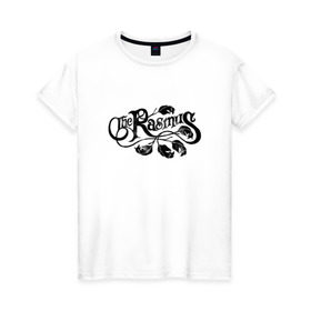 Женская футболка хлопок с принтом The Rasmus в Санкт-Петербурге, 100% хлопок | прямой крой, круглый вырез горловины, длина до линии бедер, слегка спущенное плечо | rasmus | the rasmus | расмус