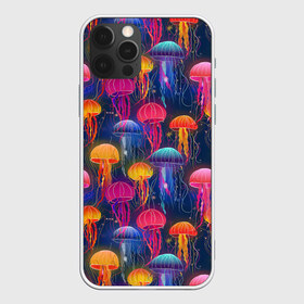 Чехол для iPhone 12 Pro Max с принтом Медузы в Санкт-Петербурге, Силикон |  | лето | медузы | море | океан. рыбы | подводный мир
