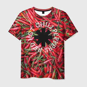 Мужская футболка 3D с принтом Red Hot Chili Peppers в Санкт-Петербурге, 100% полиэфир | прямой крой, круглый вырез горловины, длина до линии бедер | red hot chili peppers | rock | рок