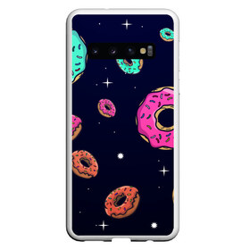 Чехол для Samsung Galaxy S10 с принтом Black Milk Космические Пончики в Санкт-Петербурге, Силикон | Область печати: задняя сторона чехла, без боковых панелей | black milk | donut | donuts | space | the simpsons | trend | глазурь | дизайн | еда | звезда | звёзды | космос | мода | пончик | симпсоны | симсоны | сладкий | стиль | тренд | узор