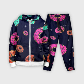 Детский костюм 3D с принтом Black Milk Космические Пончики в Санкт-Петербурге,  |  | black milk | donut | donuts | space | the simpsons | trend | глазурь | дизайн | еда | звезда | звёзды | космос | мода | пончик | симпсоны | симсоны | сладкий | стиль | тренд | узор