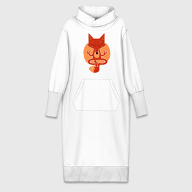 Платье удлиненное хлопок с принтом Inner Fox в Санкт-Петербурге,  |  | fox | йога | лис | лиса | медитация