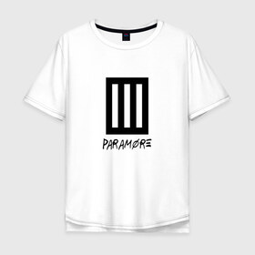 Мужская футболка хлопок Oversize с принтом Paramore в Санкт-Петербурге, 100% хлопок | свободный крой, круглый ворот, “спинка” длиннее передней части | Тематика изображения на принте: 