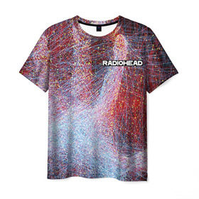 Мужская футболка 3D с принтом Radiohead 3 в Санкт-Петербурге, 100% полиэфир | прямой крой, круглый вырез горловины, длина до линии бедер | radiohead | радиохэд | том йорк