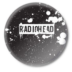 Значок с принтом Radiohead 6 в Санкт-Петербурге,  металл | круглая форма, металлическая застежка в виде булавки | radiohead | радиохэд | том йорк