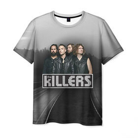 Мужская футболка 3D с принтом The Killers 9 в Санкт-Петербурге, 100% полиэфир | прямой крой, круглый вырез горловины, длина до линии бедер | Тематика изображения на принте: the killers