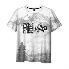 Мужская футболка 3D с принтом The Killers 6 в Санкт-Петербурге, 100% полиэфир | прямой крой, круглый вырез горловины, длина до линии бедер | 