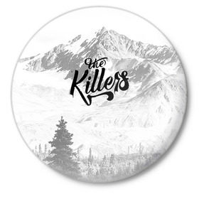 Значок с принтом The Killers 5 в Санкт-Петербурге,  металл | круглая форма, металлическая застежка в виде булавки | Тематика изображения на принте: the killers