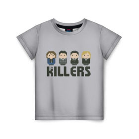Детская футболка 3D с принтом The Killers 3 в Санкт-Петербурге, 100% гипоаллергенный полиэфир | прямой крой, круглый вырез горловины, длина до линии бедер, чуть спущенное плечо, ткань немного тянется | the killers