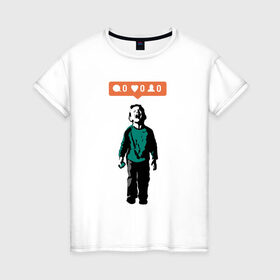 Женская футболка хлопок с принтом ИГНОР в Санкт-Петербурге, 100% хлопок | прямой крой, круглый вырез горловины, длина до линии бедер, слегка спущенное плечо | арт | бэнкси | граффити | поп арт | стрит арт